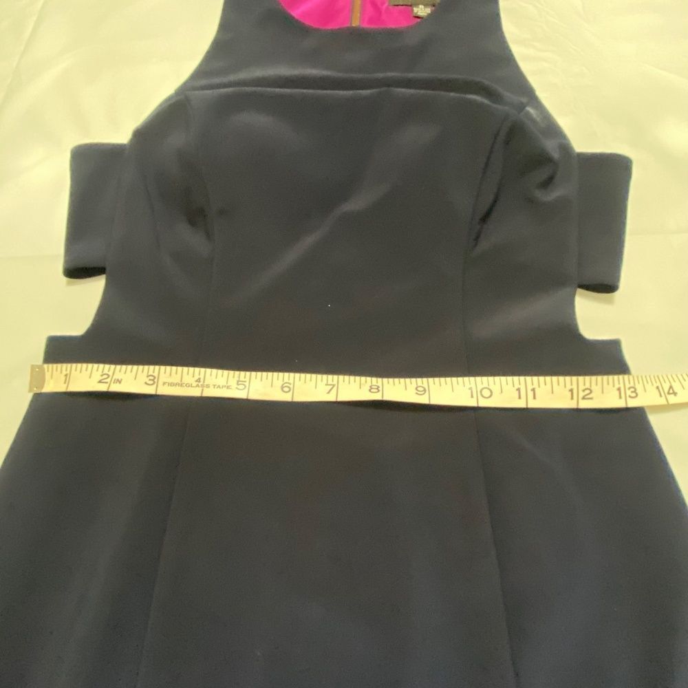 Betsy & Adam Women Cutout Lined Sheath Dress Size 6 navy blue /magenta pink - Picture 4 of 7